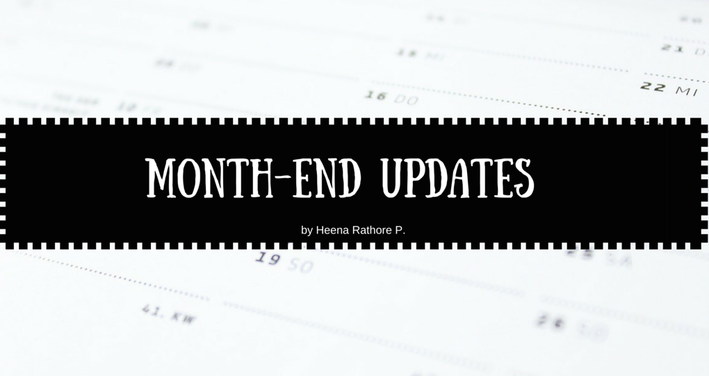 Month End Updates: May’16