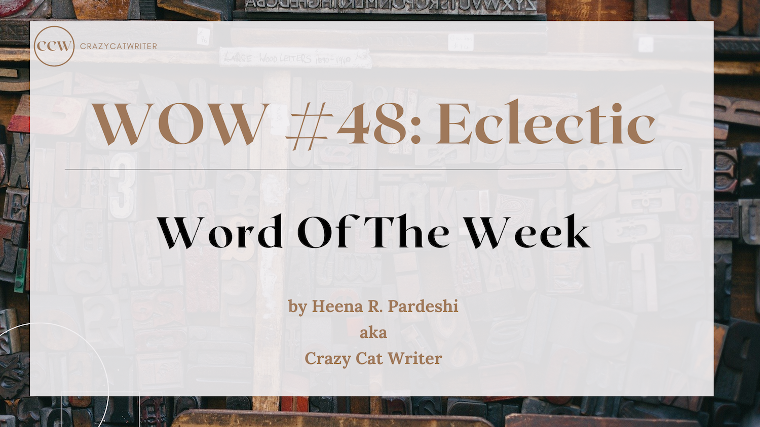 WOW #49 – Word Of The Week