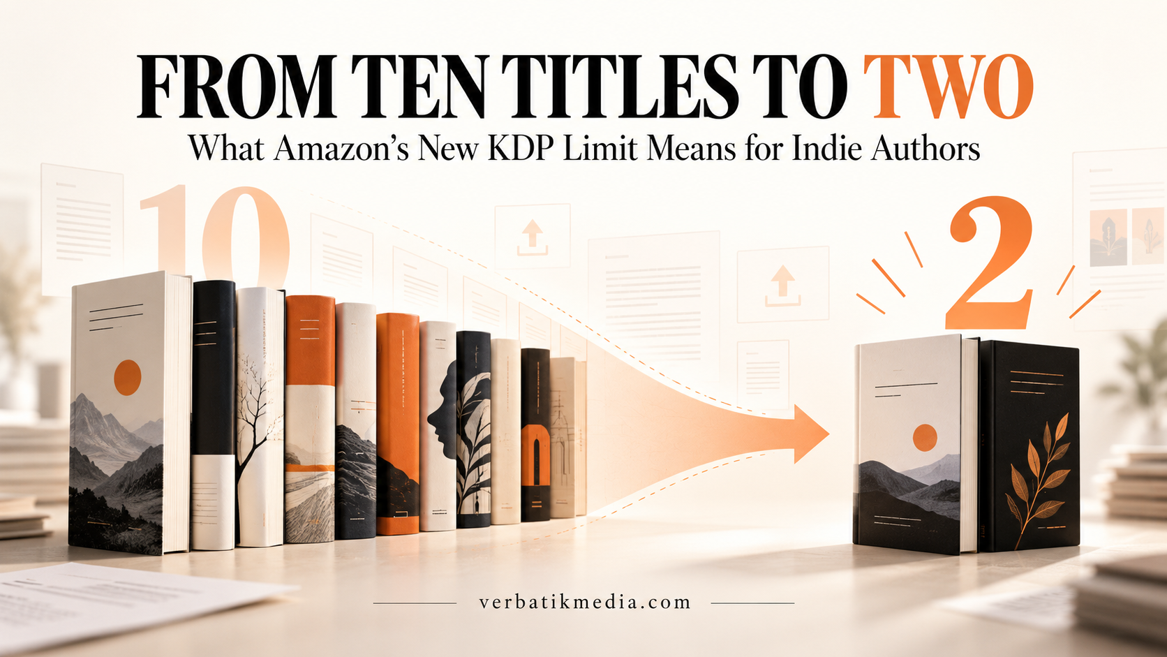 From Ten Titles to Two: What Amazon’s New KDP Limit Means for Indie Authors